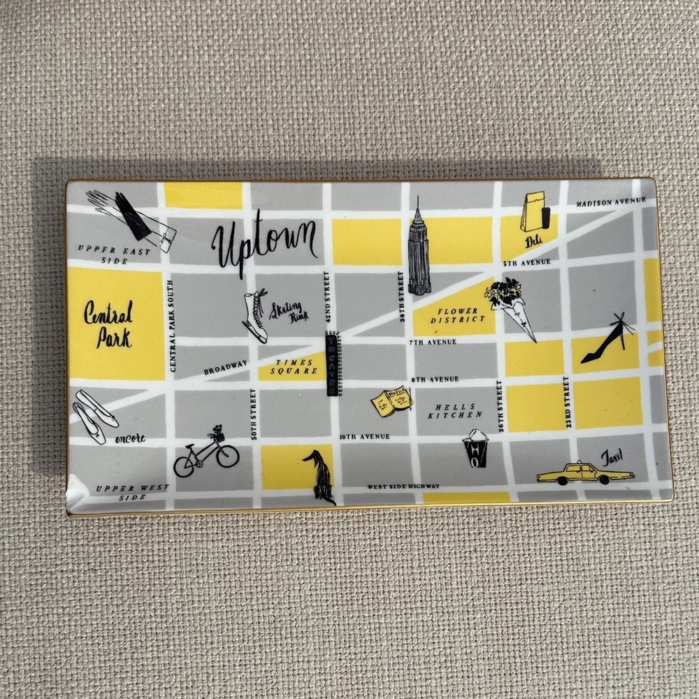 Kate Spade Elegant White Serving Tray
